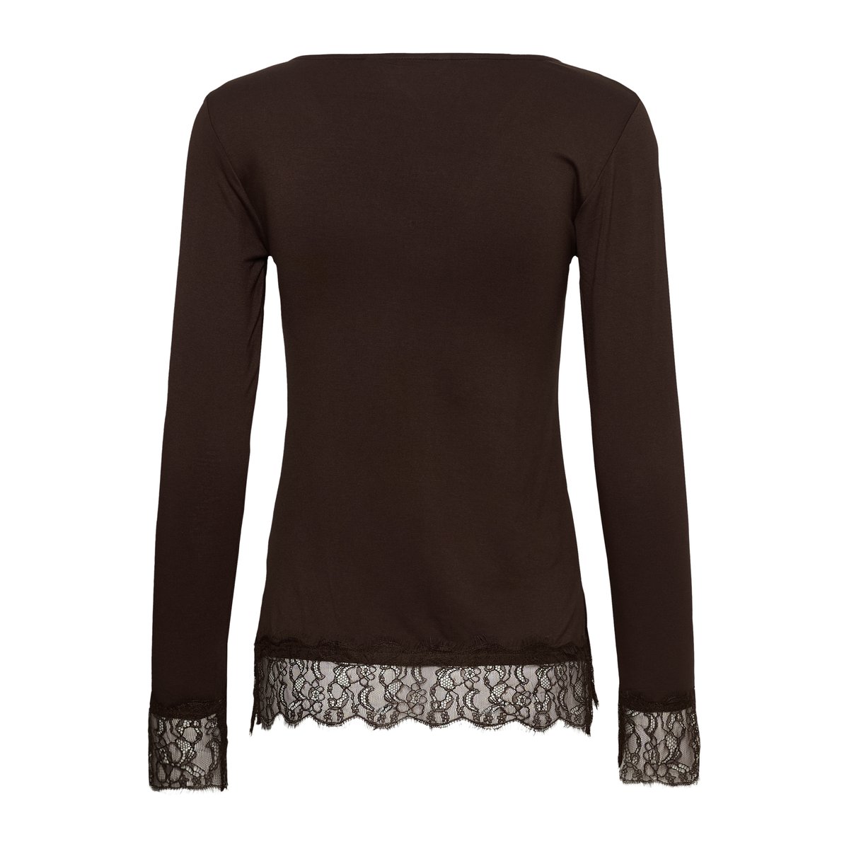 T-shirt à manches longues marron java, CREAM