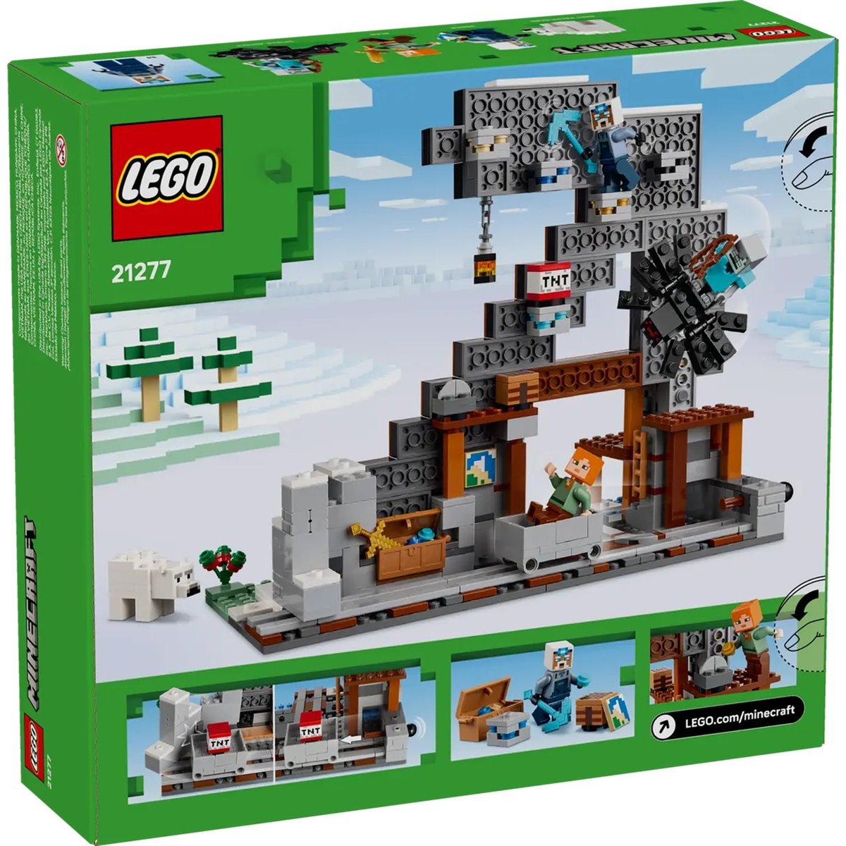 LEGO Minecraft - Set de construction La mine en forme de pioche - 21277 pour enfants multicolore, LEGO