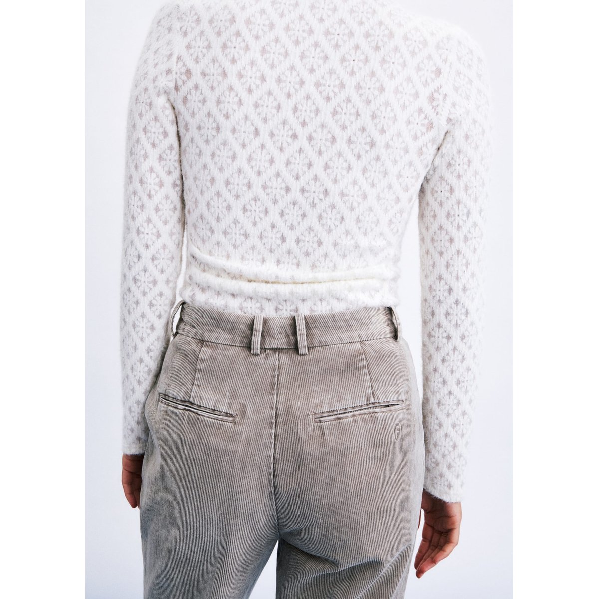 Pantalon Thission en coton THISSION gris, FRNCH