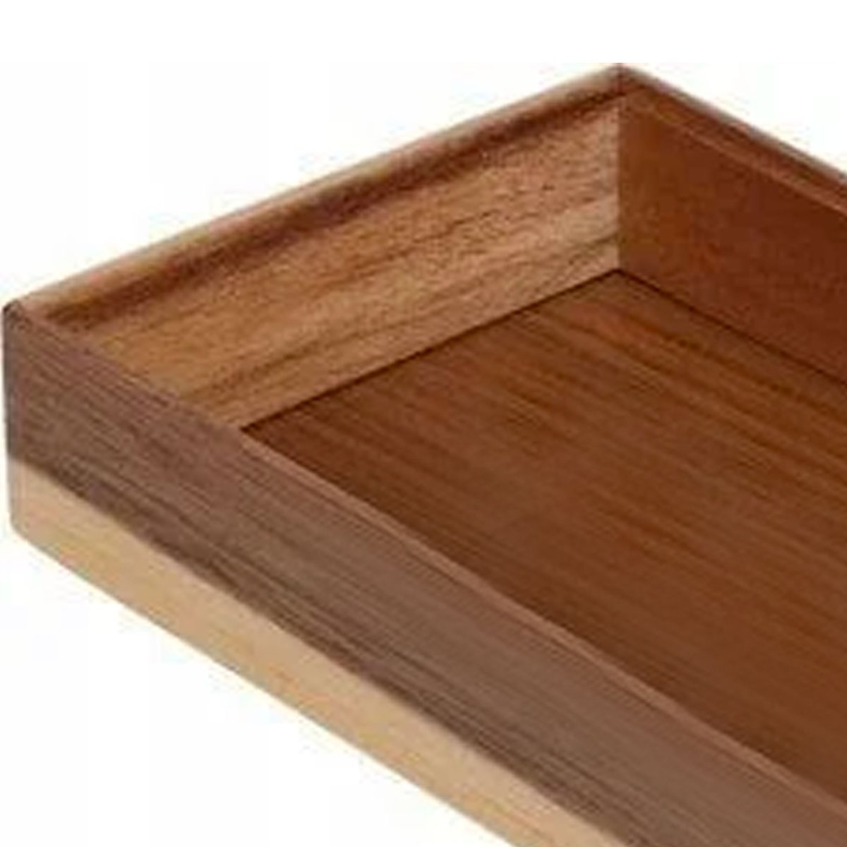 Rangement organisateur salle de bain en bois d'acacia 30x15x5cm bois, WADIGA