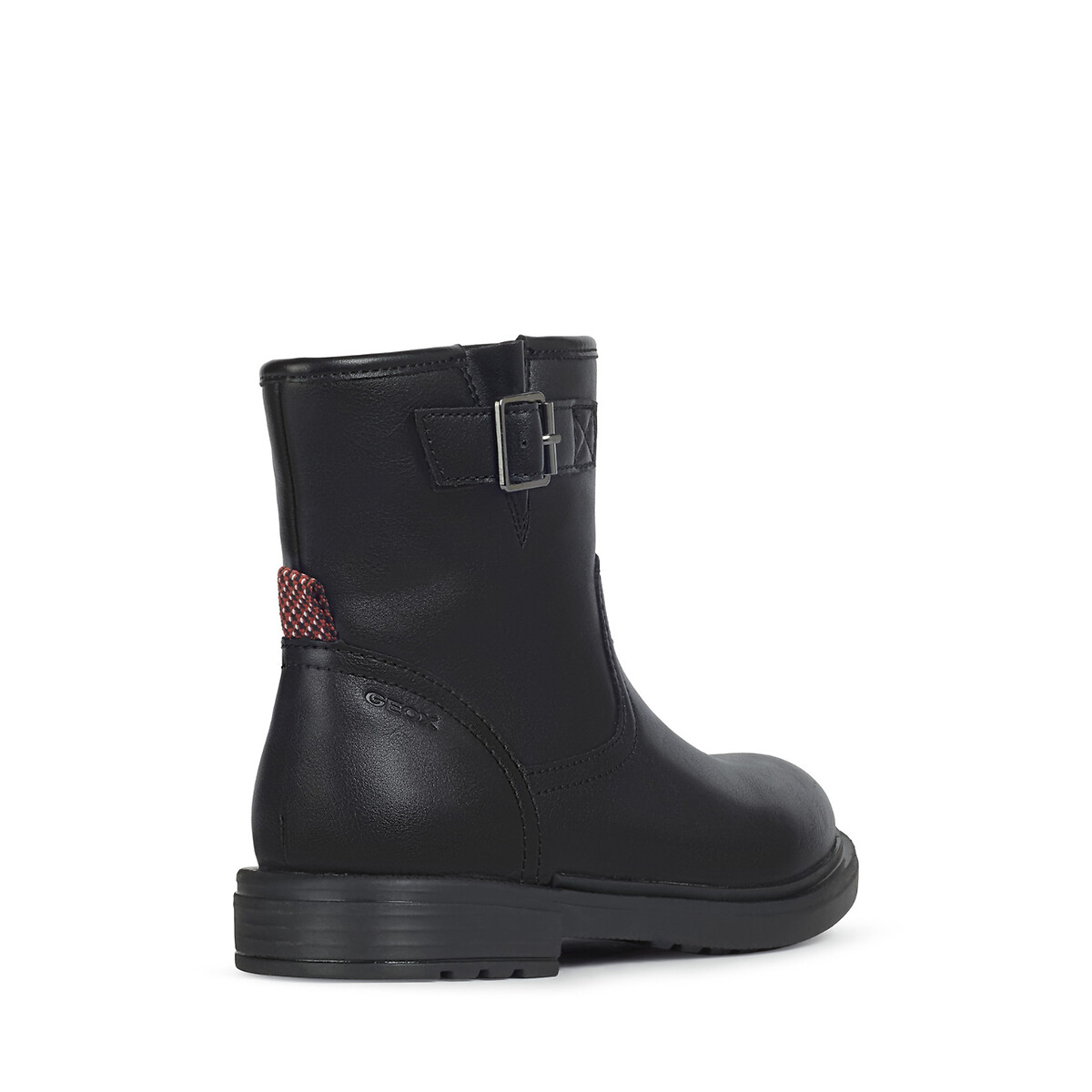 Platte leren bottines, ECLAIR zwart, GEOX