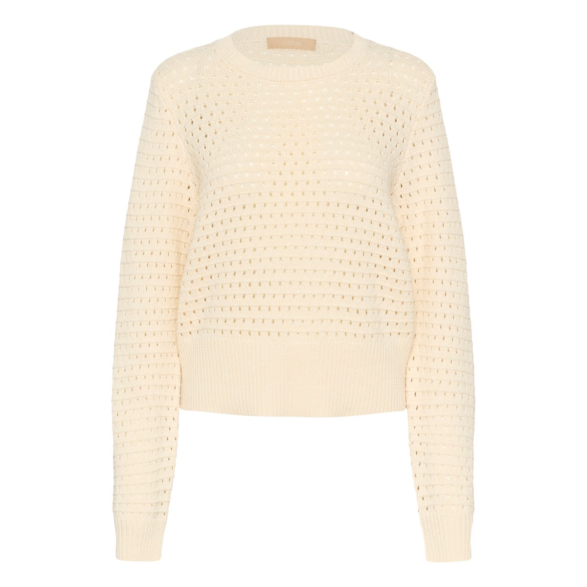 Pullover tricoté blanc whitecap, CULTURE