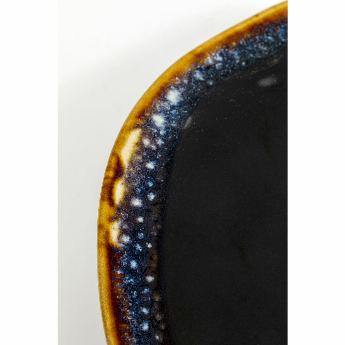 Assiette Lio bleu nuit Ø26cm marron, KARE DESIGN
