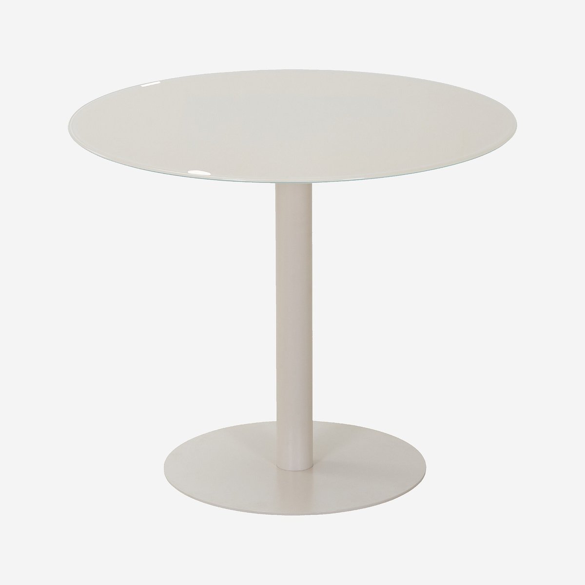 Table à manger métal OLYMPE beige, HABITAT