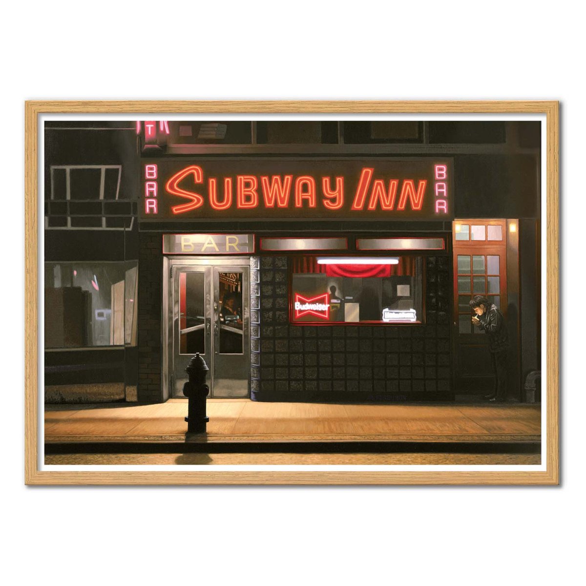 Affiche d'art - Subway Inn, 1989 - Max Ferguson couleur unique, WALL EDITIONS