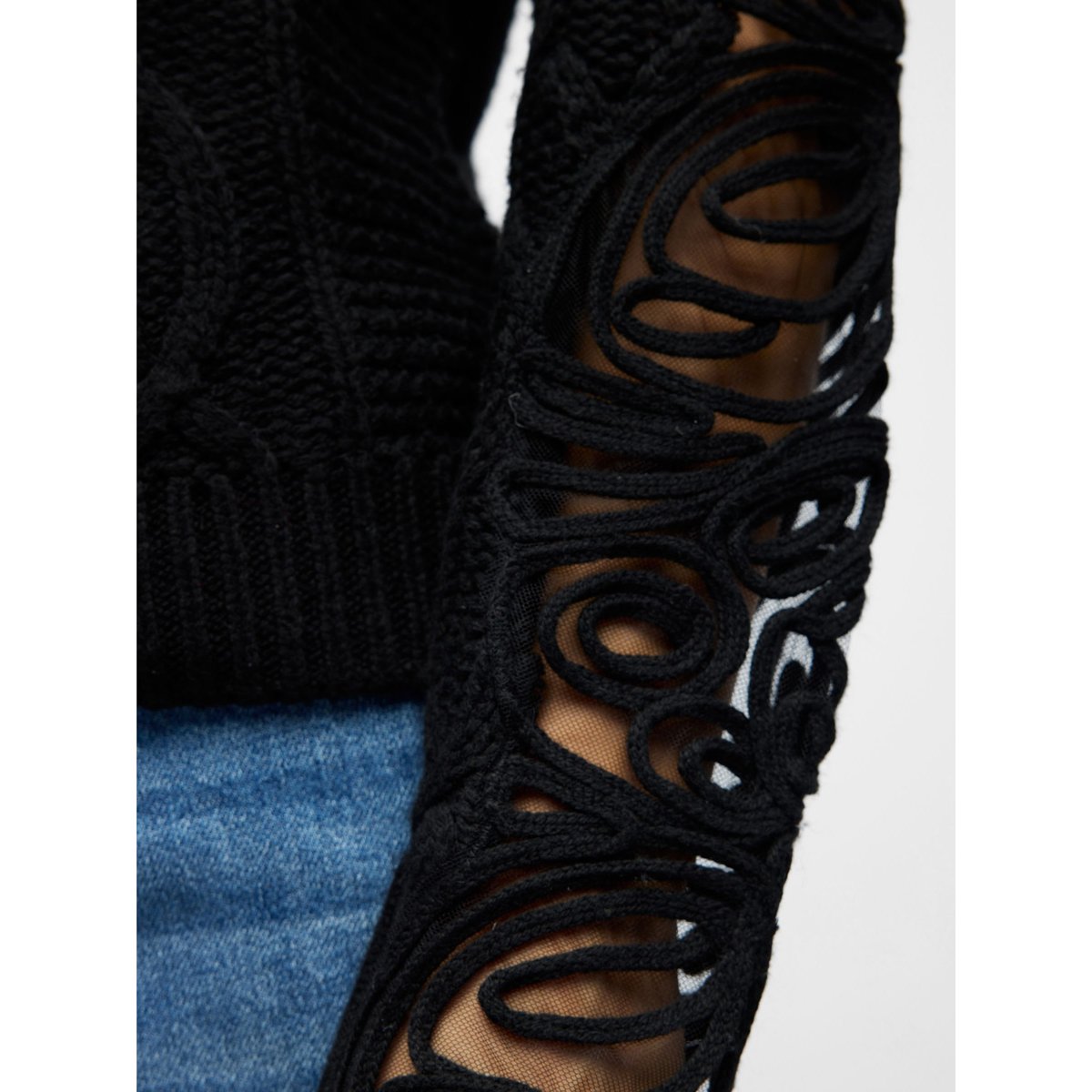 Pullover noir - black, OBJECT