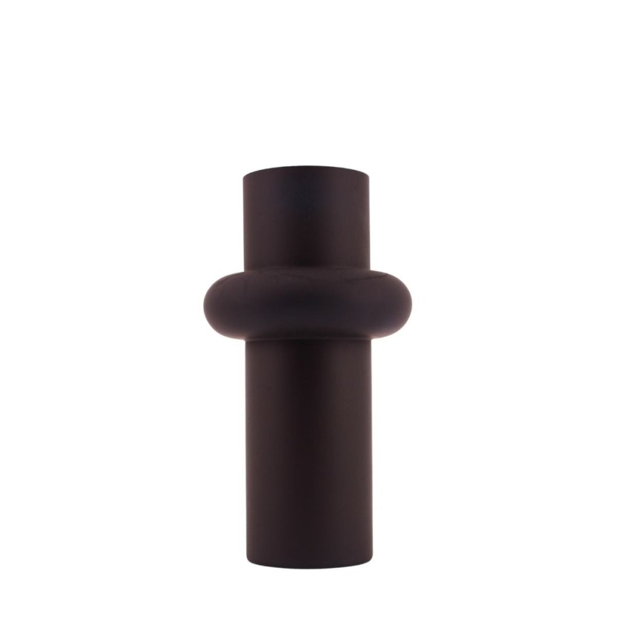 Vase anneau en verre, H31cm noir, DECOSTAR