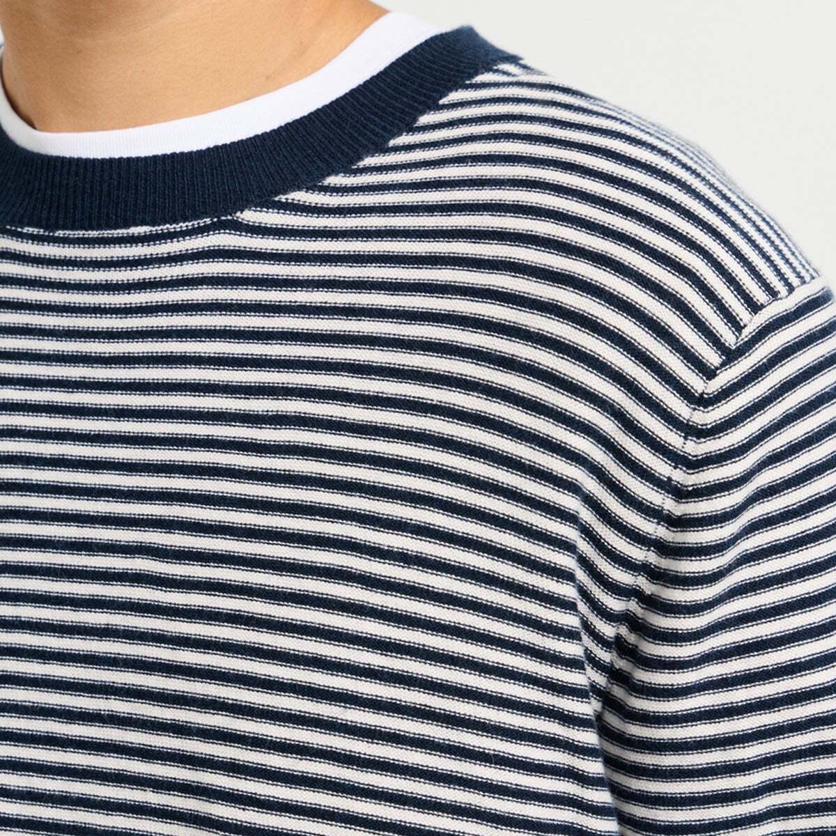 Pull Col Rond En Maille bleu dulwich, PEPE JEANS