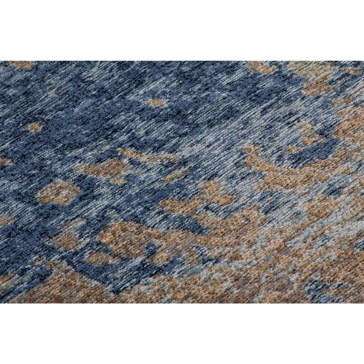 Tapis tissé rectangulaire, Blaze multicolore, bleu, ARTE ESPINA