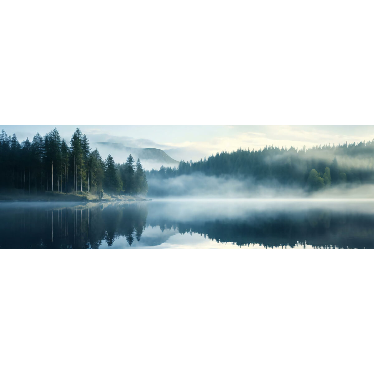 Tableau Mural Lac Brumeaux LAC tableaux sur toile-vert, CEANOTHE