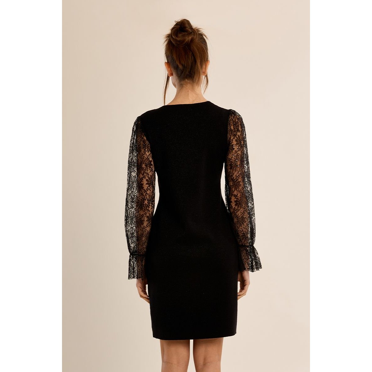 Robe manches en dentelle noir, MOLLY BRACKEN