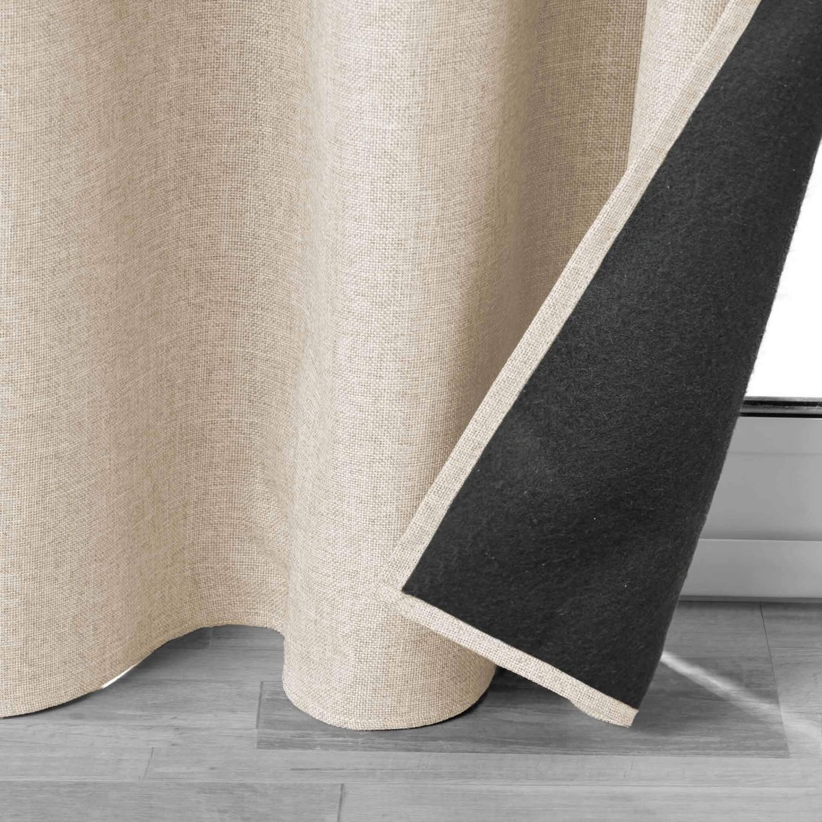 Rideau thermique Jupiter beige, DOUCEUR D'INTÉRIEUR