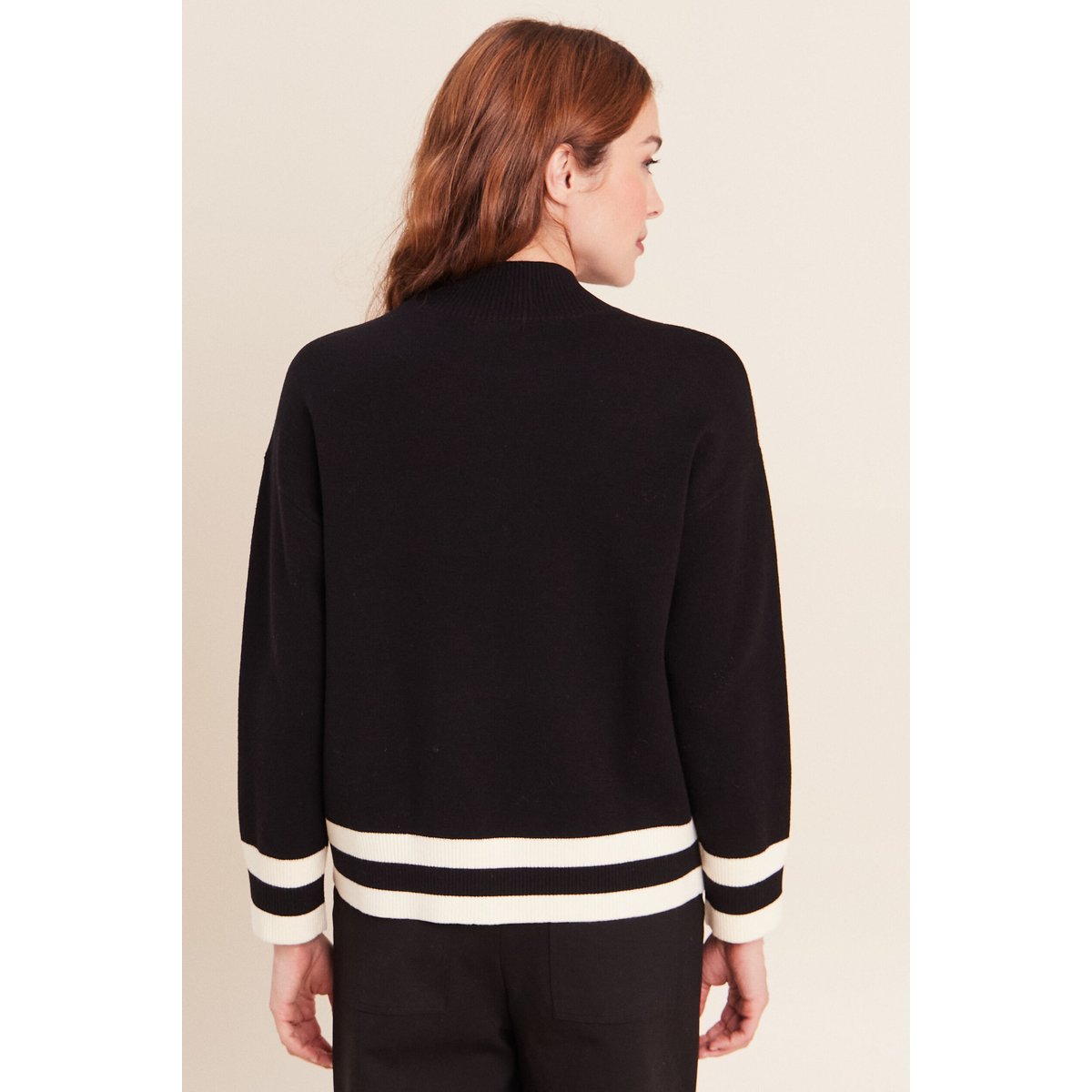 Pull col montant noir, BREAL