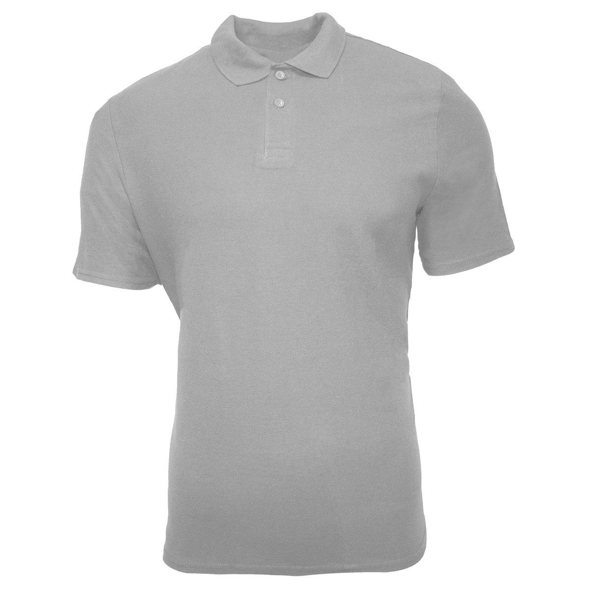 Polo manches courtes gris chiné, GILDAN