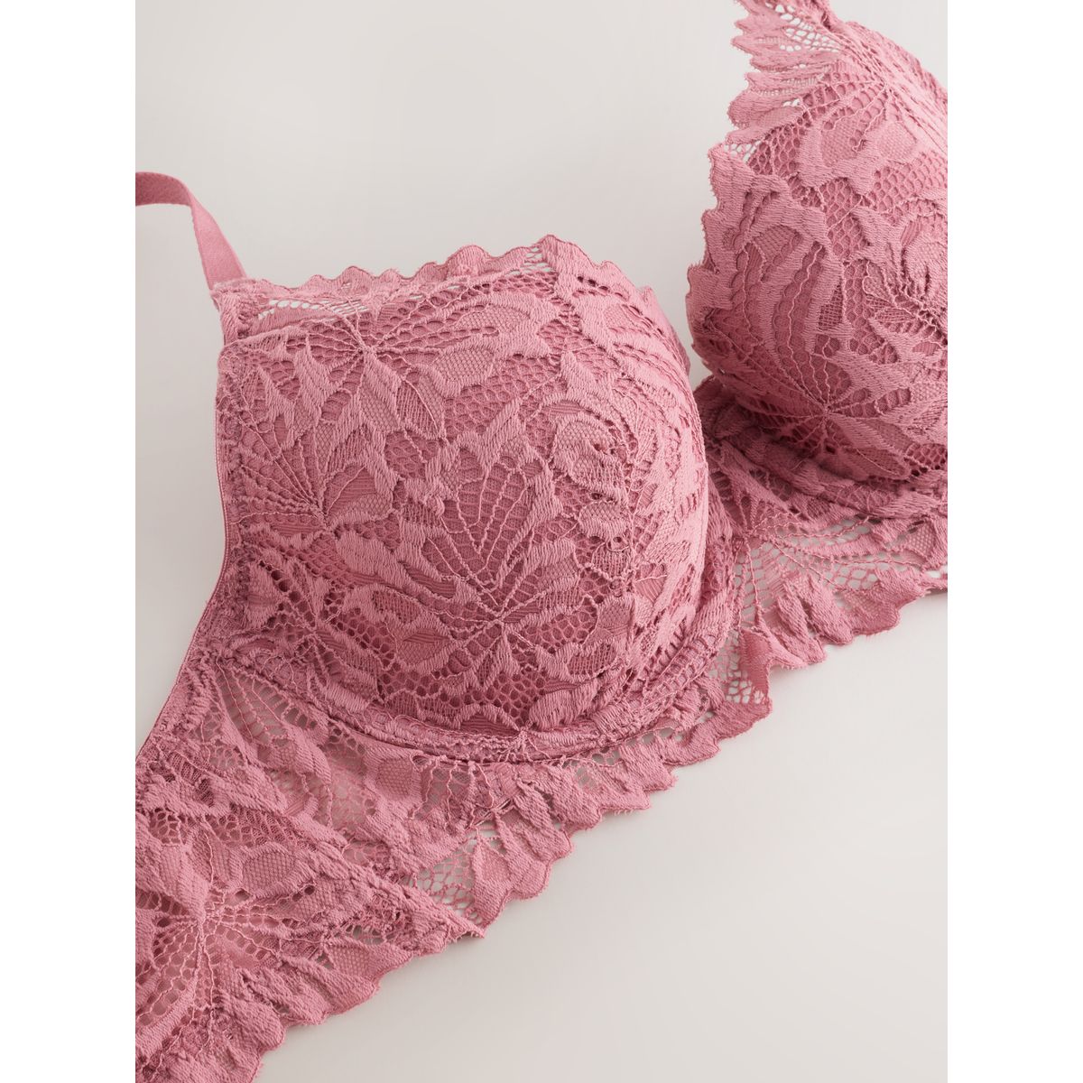 Soutien-gorge en dentelle ultra confort rose, NEXT