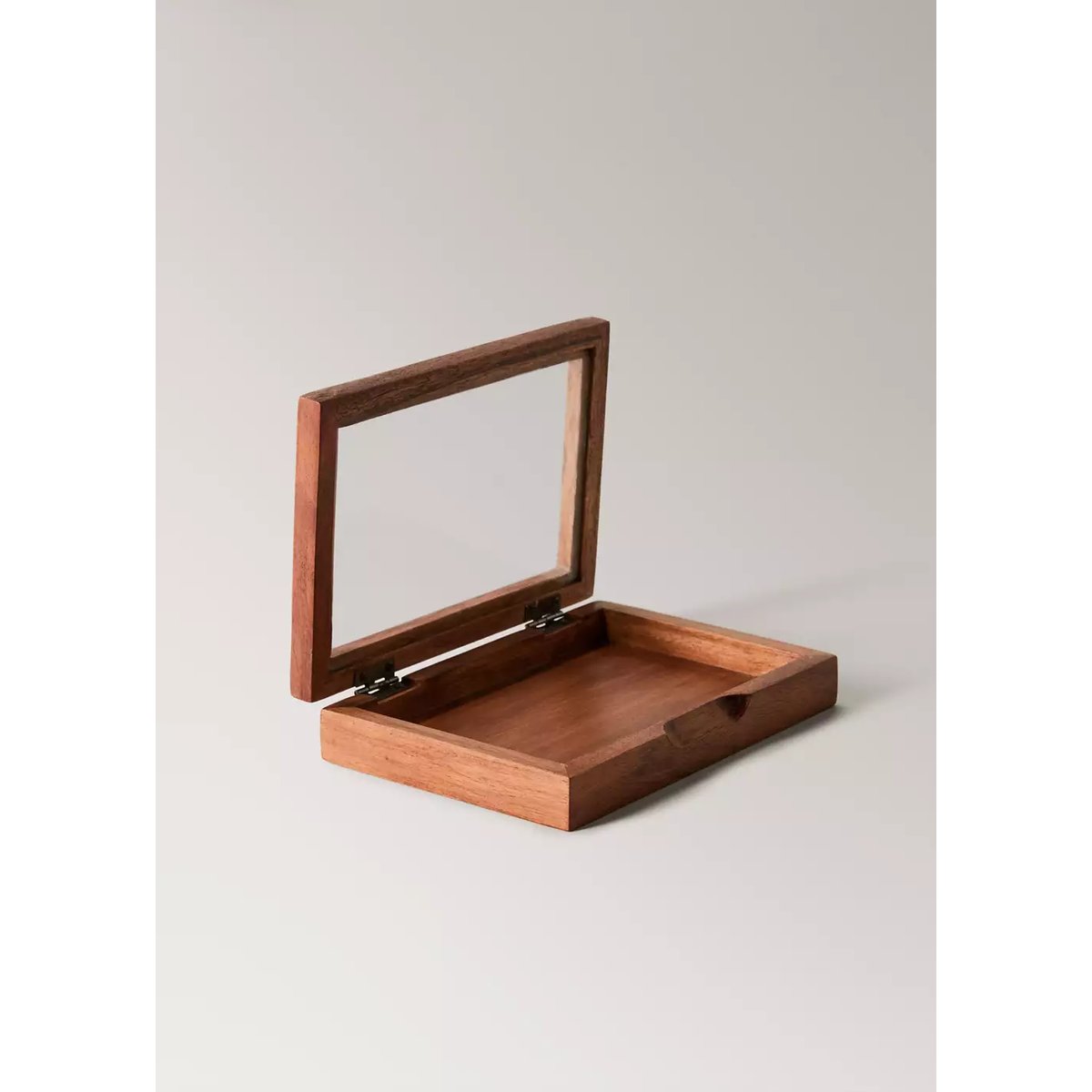 Petite boîte à bijoux en bois marron, MANGO HOME
