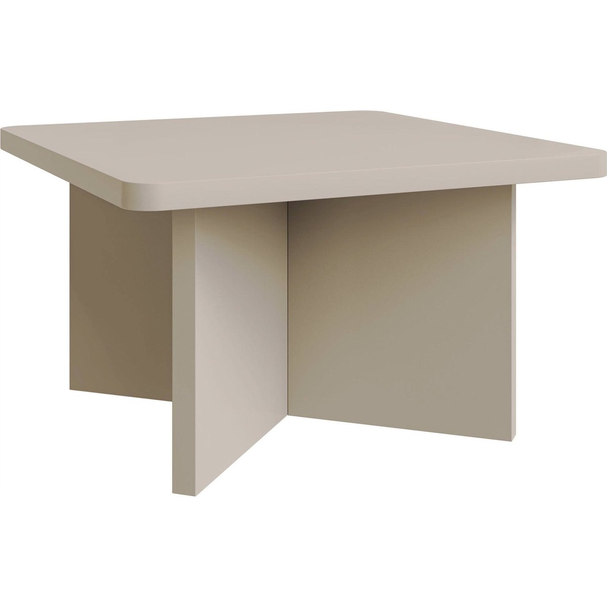 Table basse carrée bois collection QUBEO cachemire, RECOLLECTION