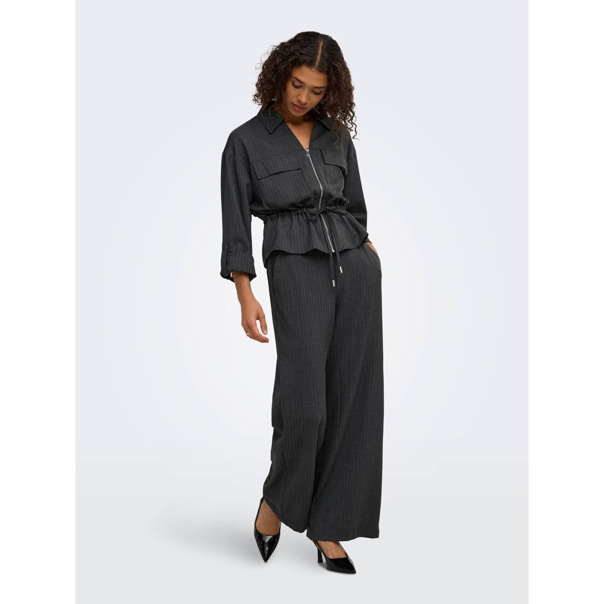 Pantalon dark grey melange, JDY