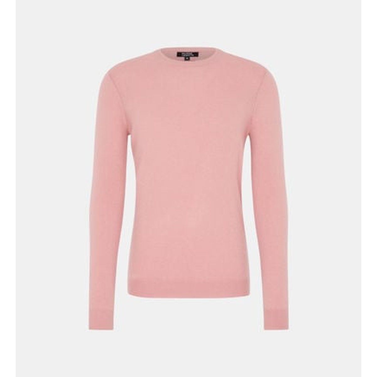 Pull droit uni nachron en cachemire rose poudré, GALERIES LAFAYETTE