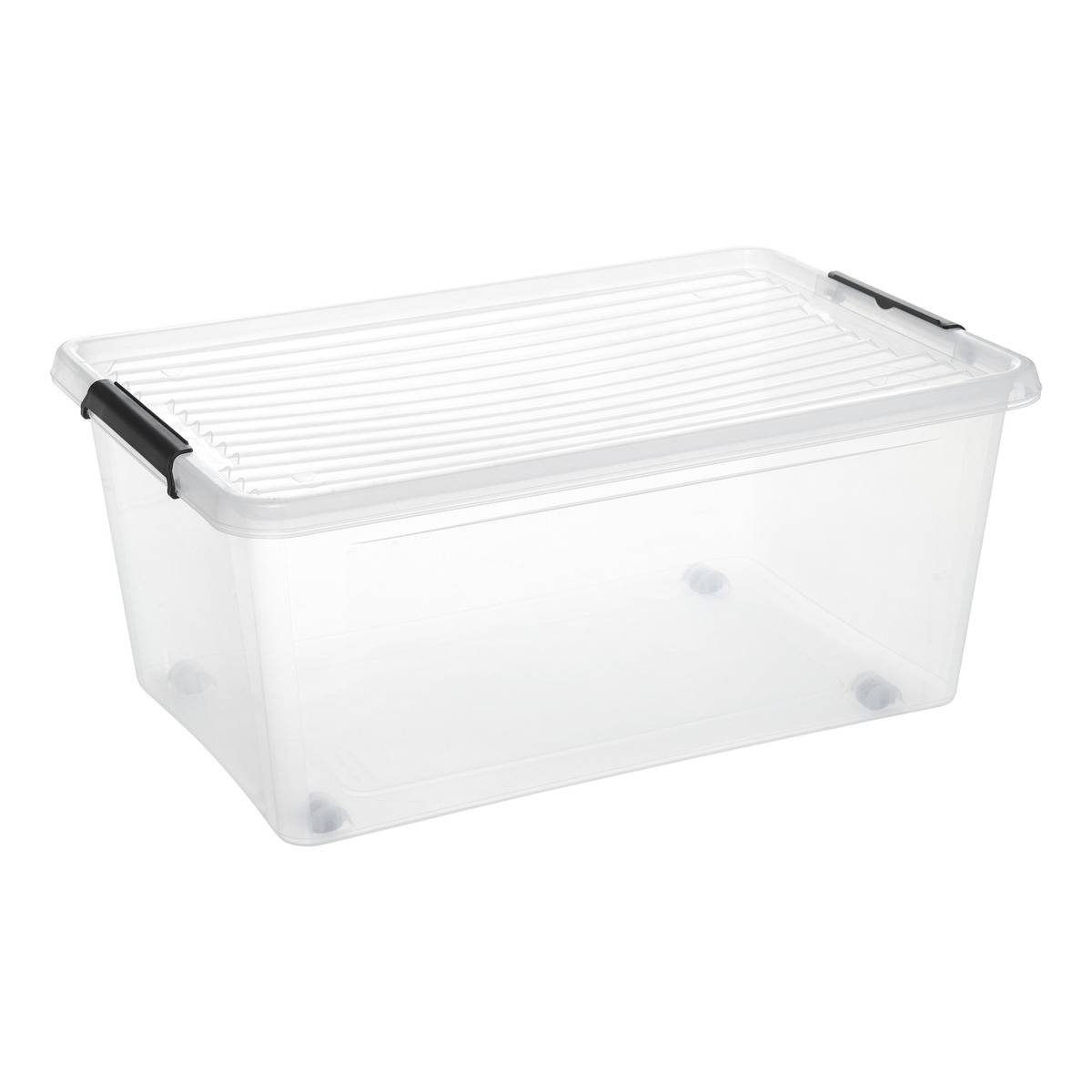 Boîte de rangement rectangulaire CLIP'N BOX transparent, 5FIVE SIMPLY SMART