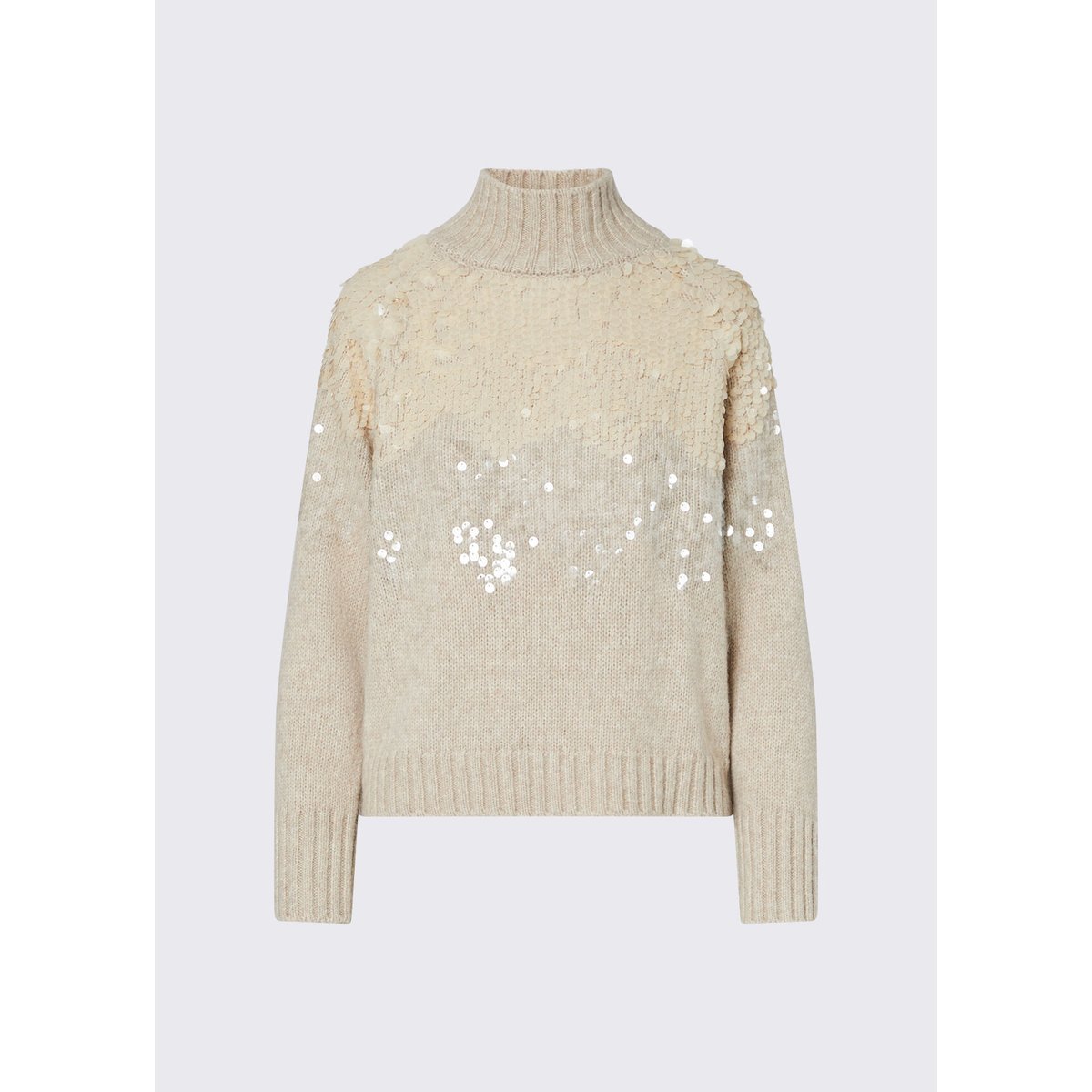Maille en laine avec paillettes blanc, LIU JO