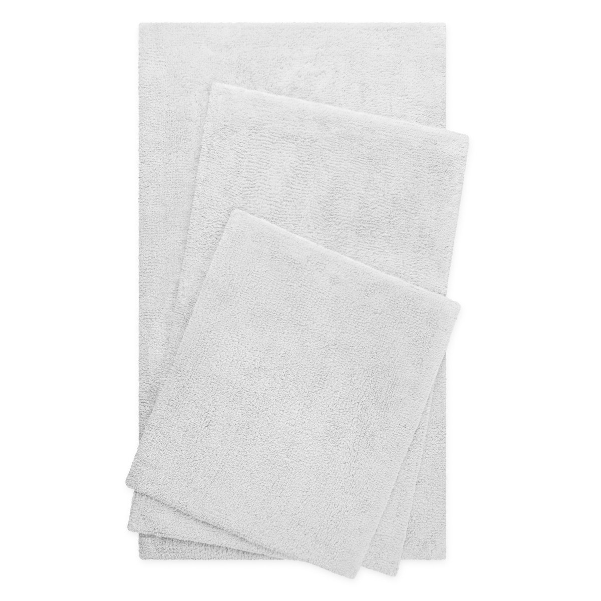 Tapis de bain coton uni 1400 g/m² , ERIK blanc, WECON HOME