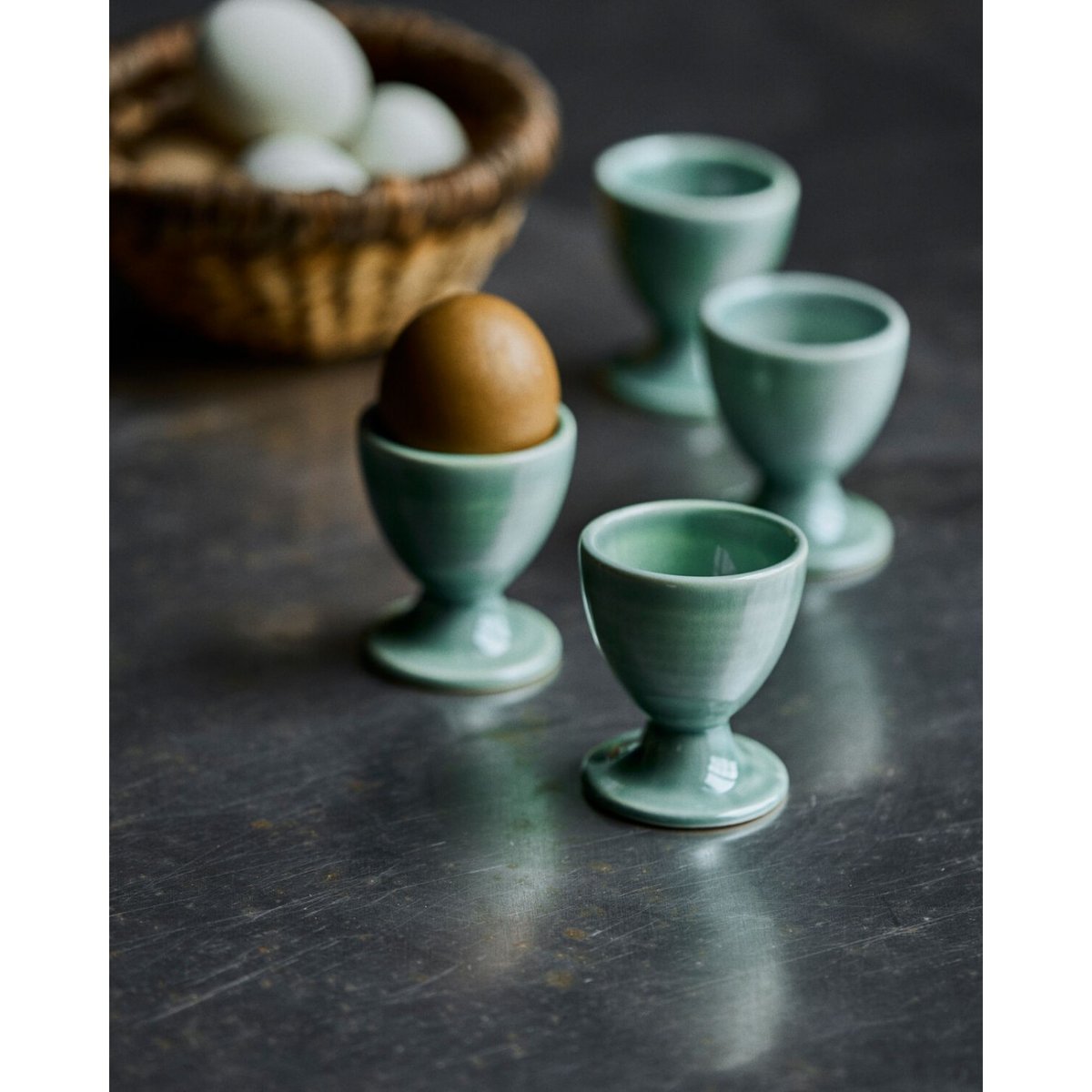 Lot de 4 coquetiers Diva vert, HOUSE DOCTOR