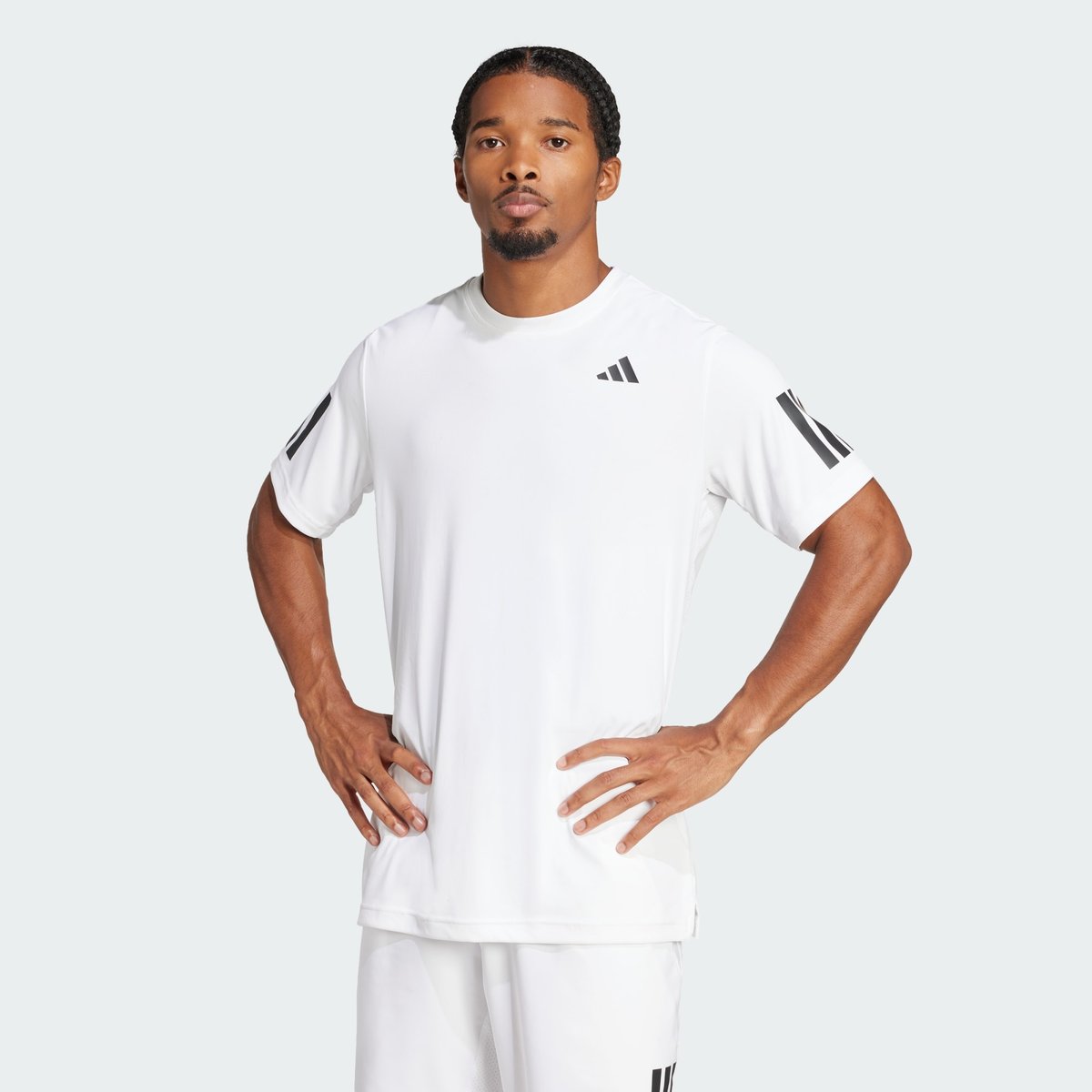 T-Shirt Club Tennis Climacool 3 Bandes T-Shirt Club Tennis Climacool 3 Bandes white, adidas Performance