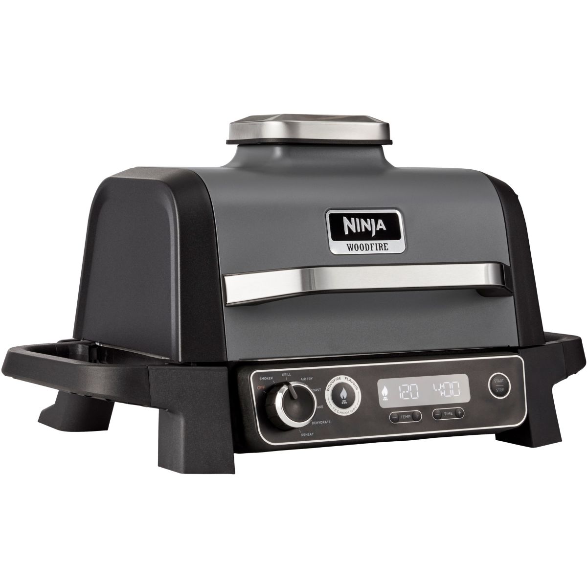 Barbecue électrique Woodfire OG701EU à poser, 33x28 cm noir, NINJA