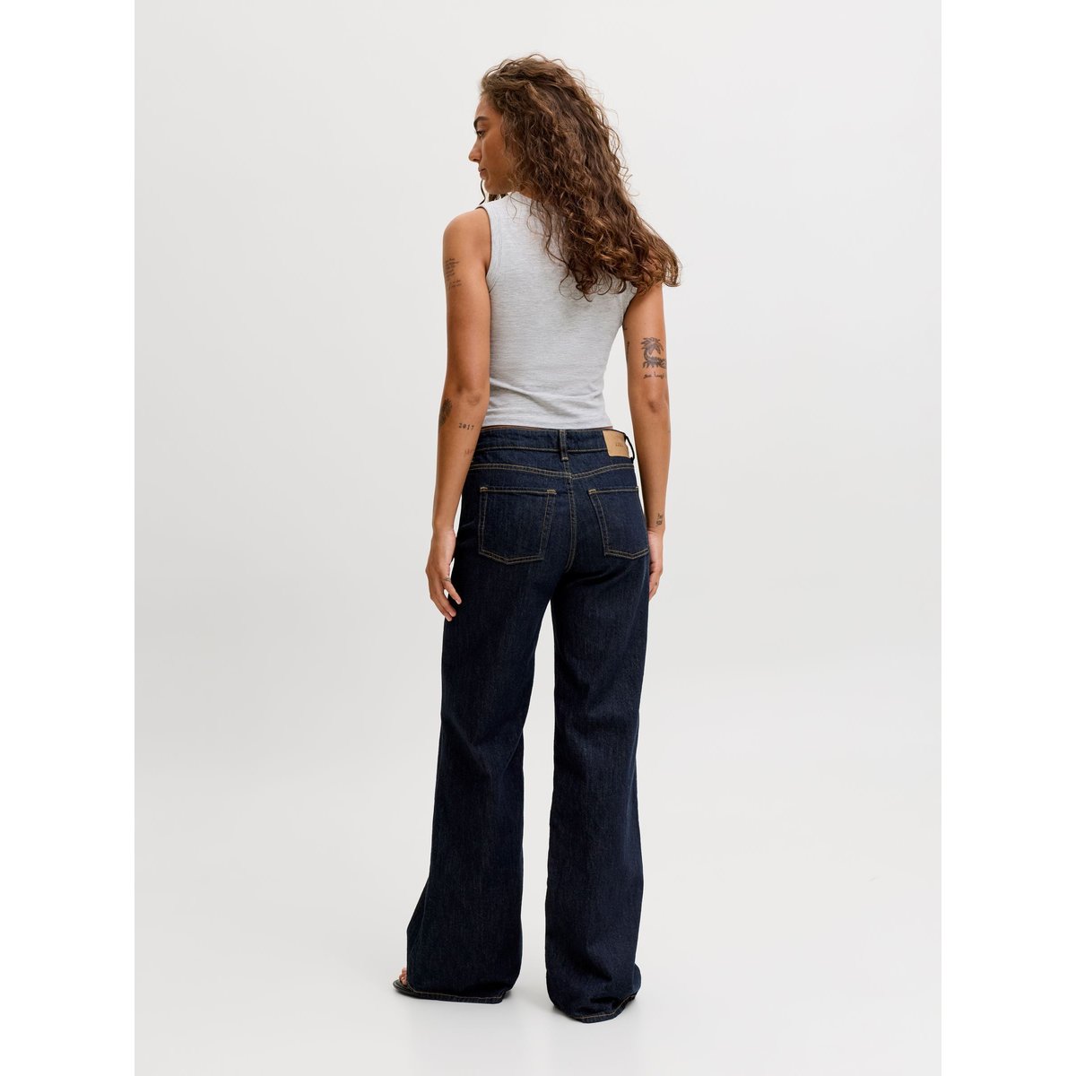 Jean Coupe Évasée dark blue denim, JJXX