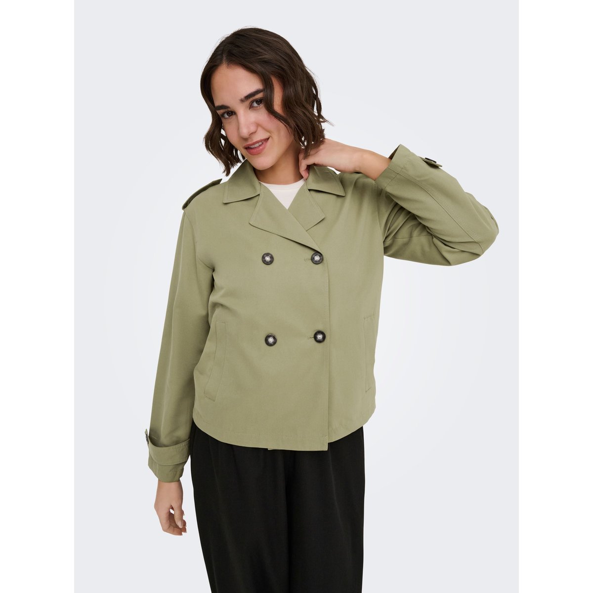 Trench Coat aloe, ONLY