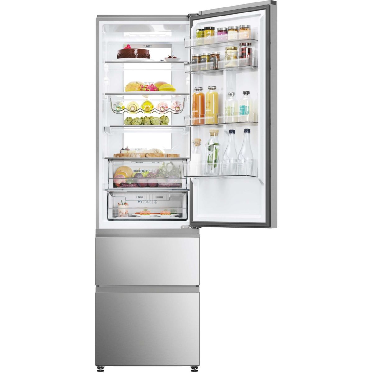 Réfrigérateur combiné HTW7620ANMG couleur unique, HAIER