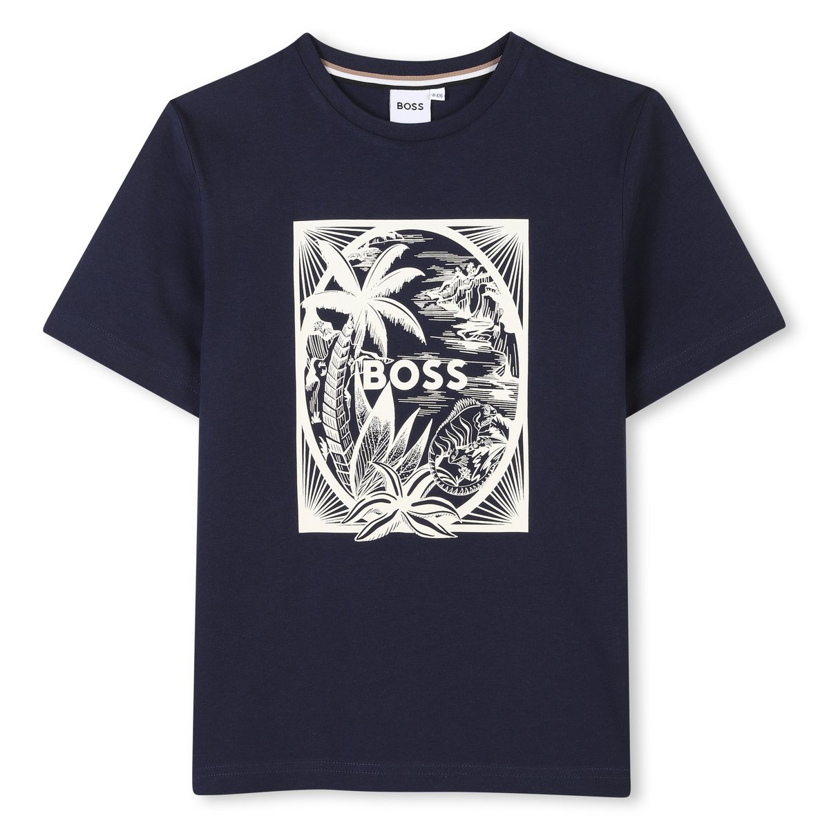 T-shirts à manches courtes bleu cargo, BOSS KIDSWEAR