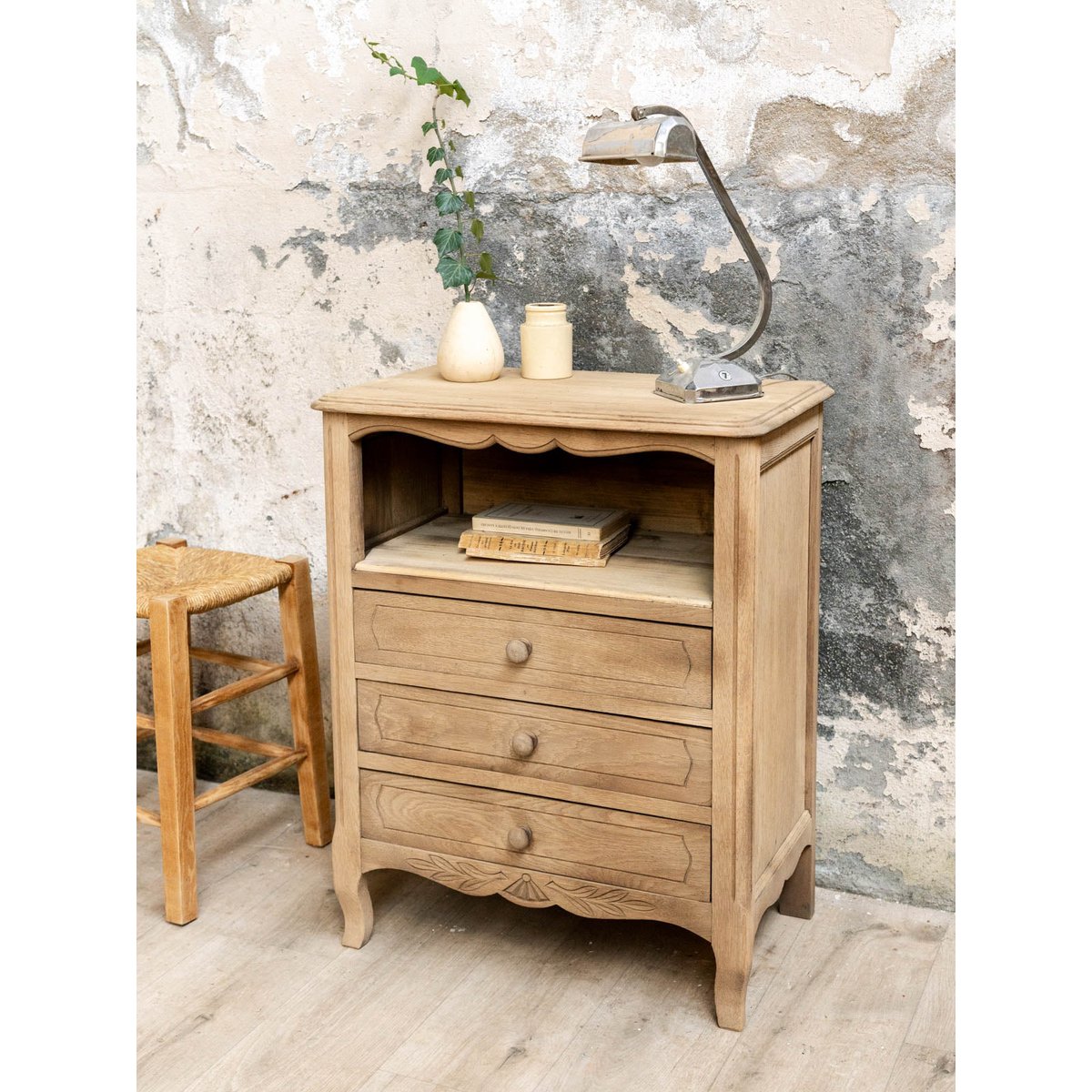 Petit meuble de rangement en bois Valery N°156 - Bon état bois clair, DEBONGOUT
