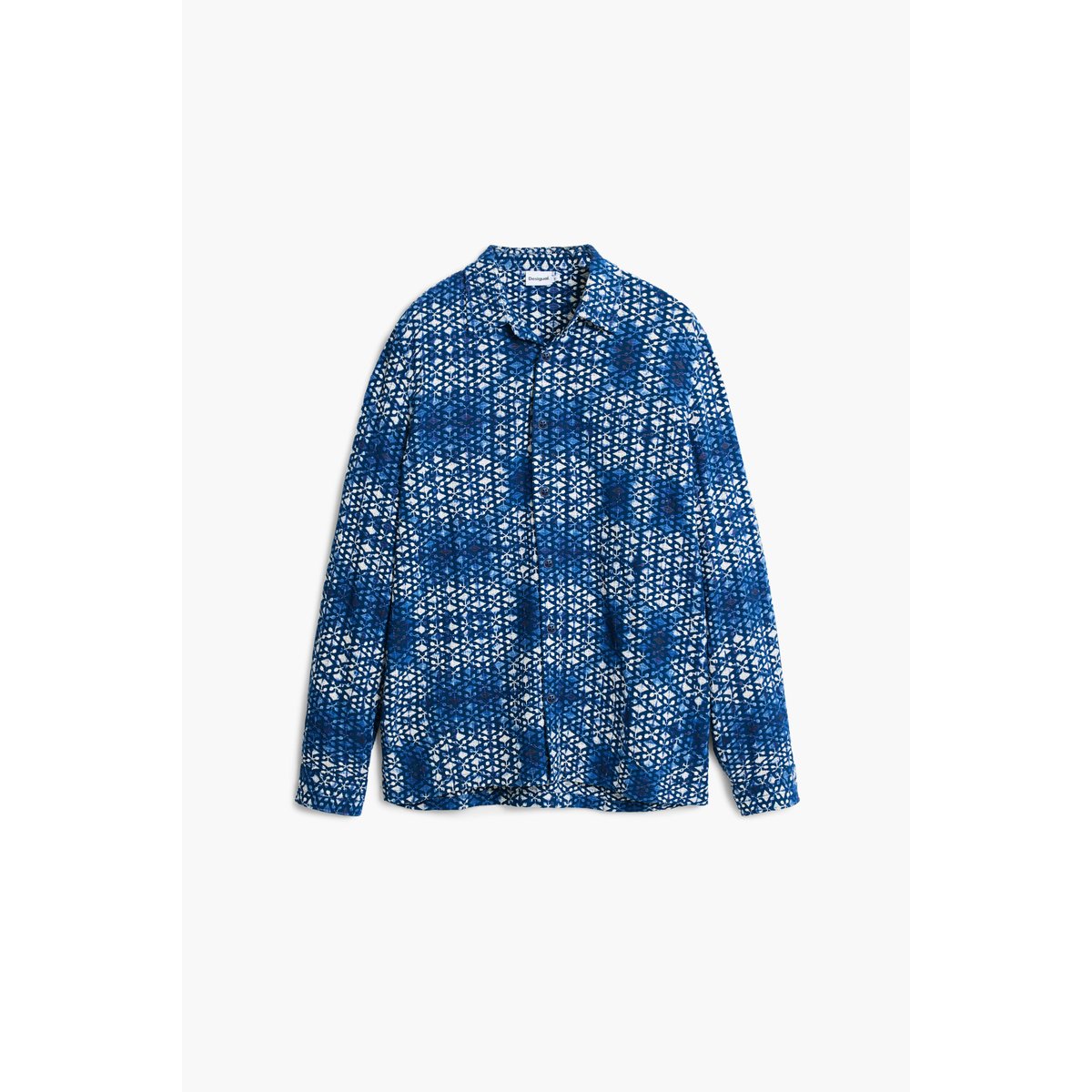 Chemise à imprimé géométrique bleu, DESIGUAL
