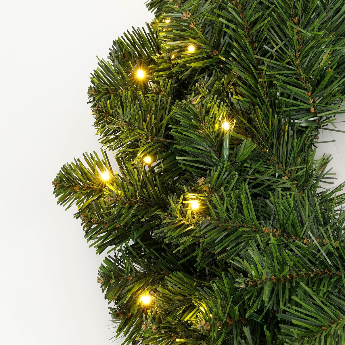 Couronne de Noël d’extérieur avec LED LIMBER vert, BLACK BOX TREES