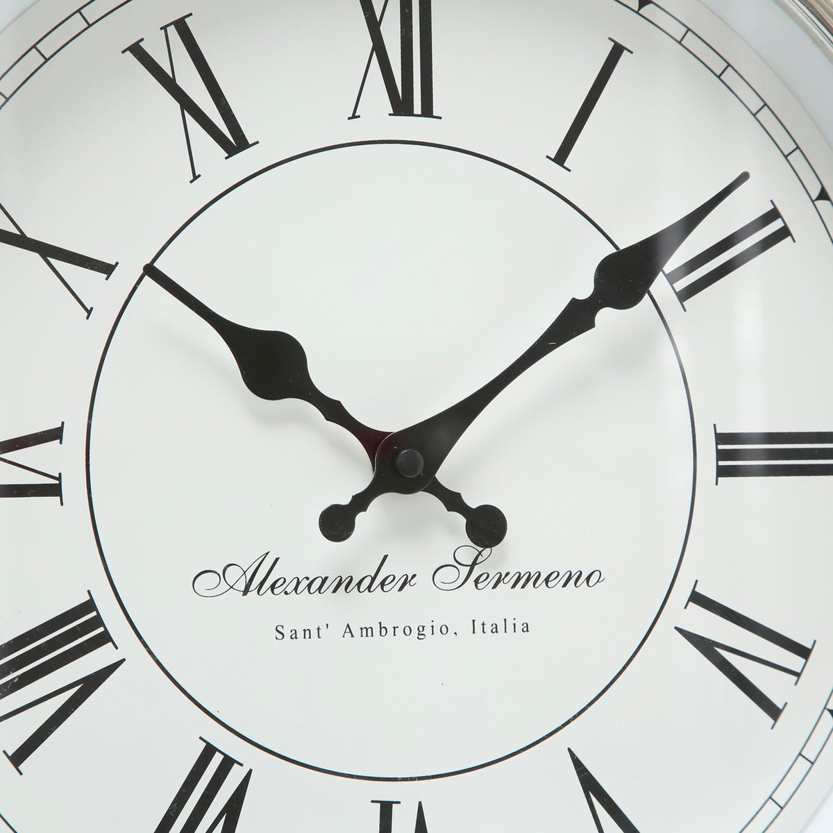 Horloge murale ronde blanche chiffres romains d40cm blanc, WADIGA