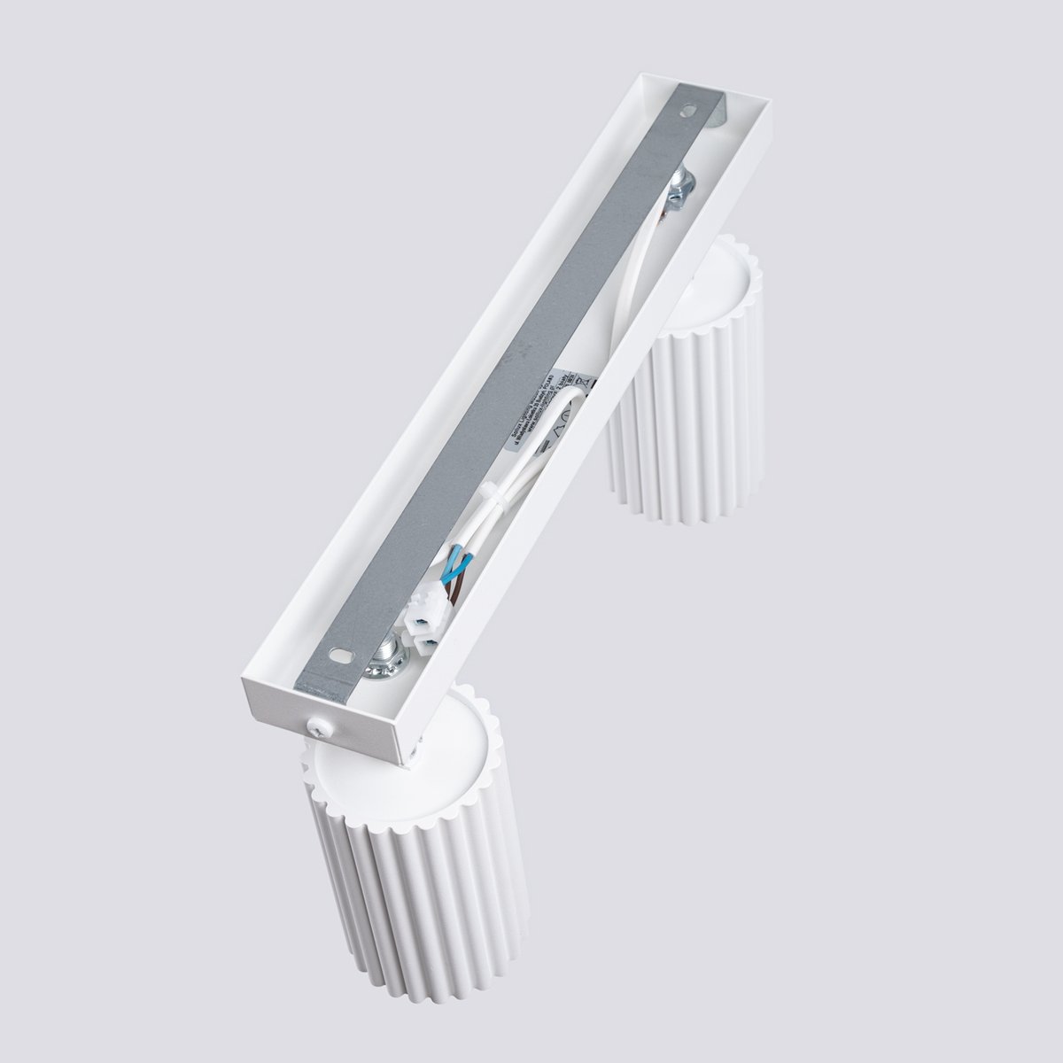 Plafonnier Aluminium Blanc GU10 2 Karbon blanc, EDEN