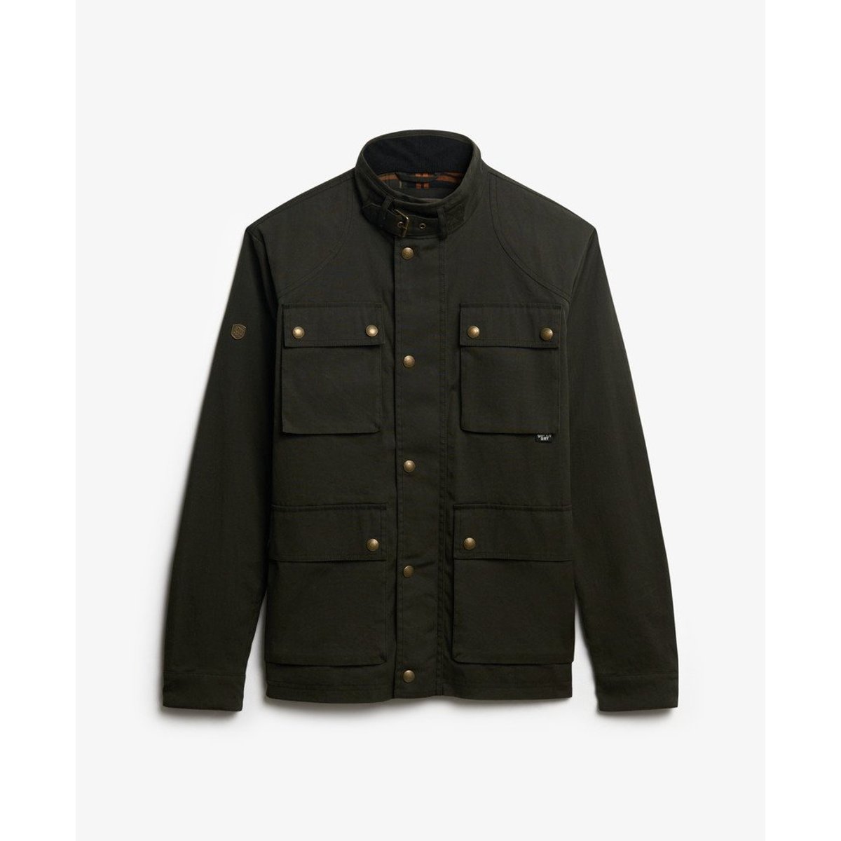 Veste Racer Cirée The Merchant Store vert olive surplus goods, SUPERDRY
