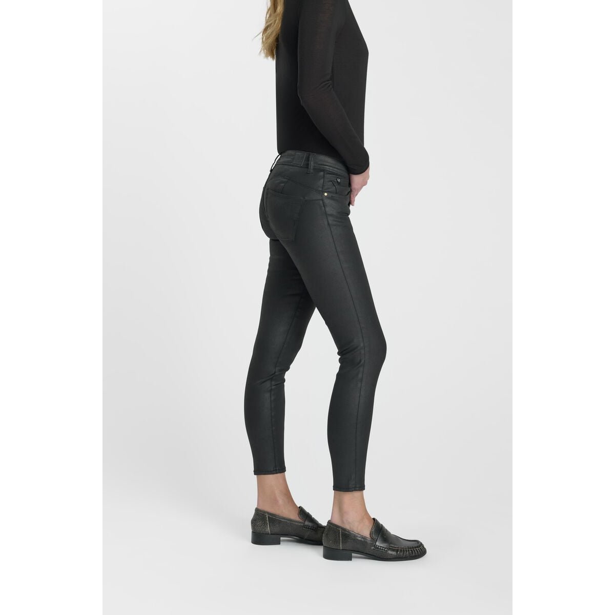 Jeans push-up slim PULP, 7/8ème black, LE TEMPS DES CERISES