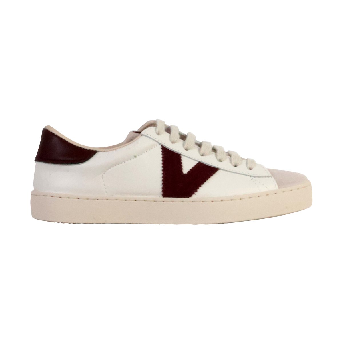 Basket Cuir bordeaux, VICTORIA
