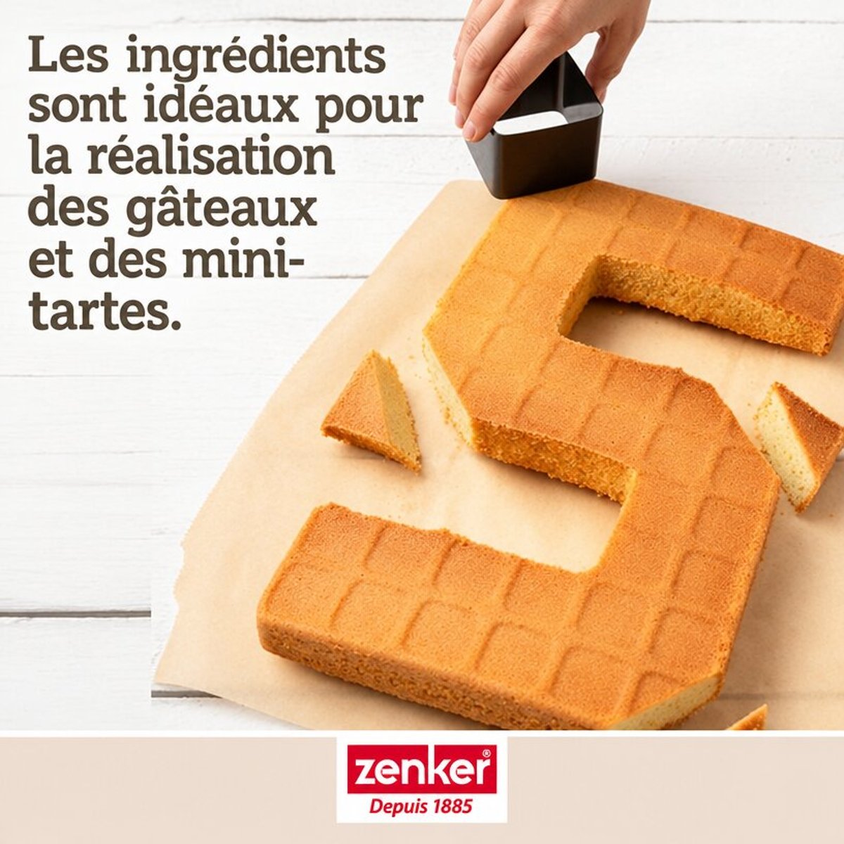 Moule à gâteau chiffres et lettres sans PFAS Zenker noir, ZENKER