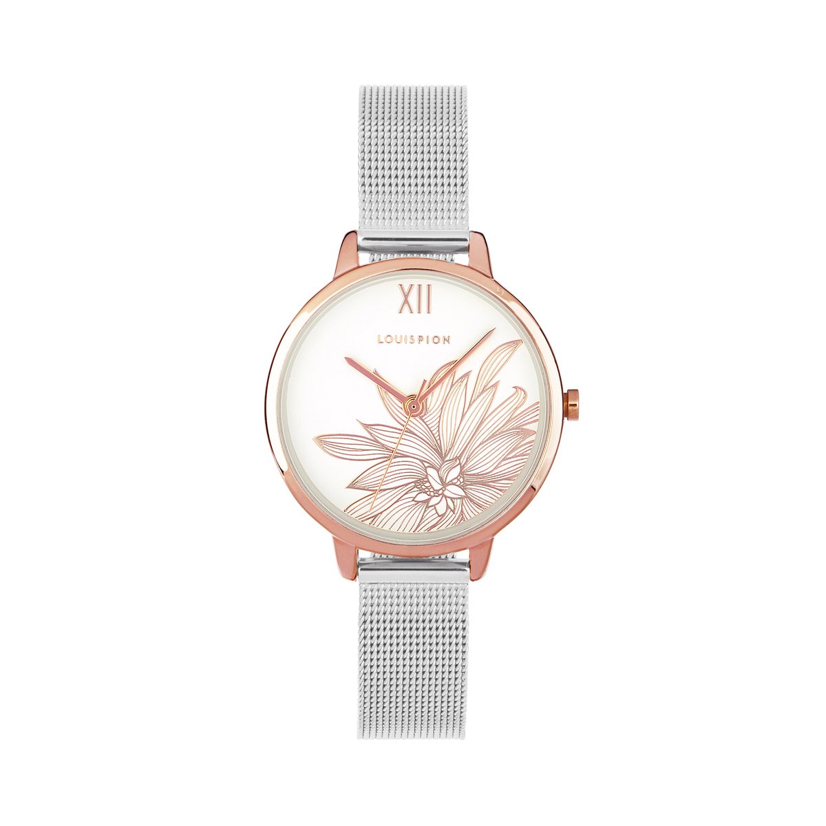 Montre Analogique EDEN doré rose blanc argenté, LOUIS PION