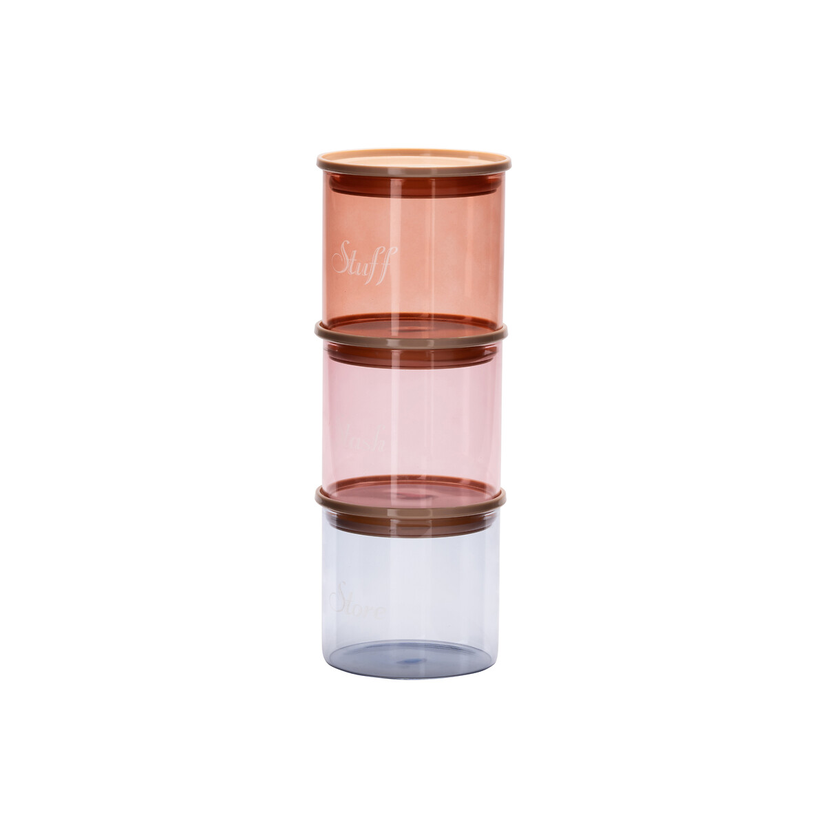 Set of 3 Stacking Storage Jars multi-coloured, YVONNE ELLEN