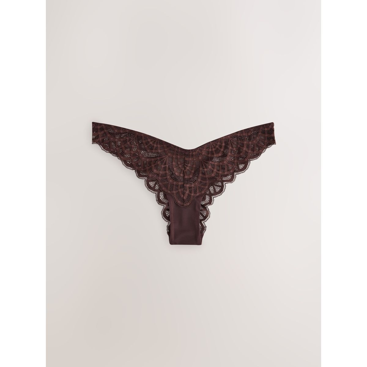 Slip en dentelle, lot de 2 marron chocolat, NEXT