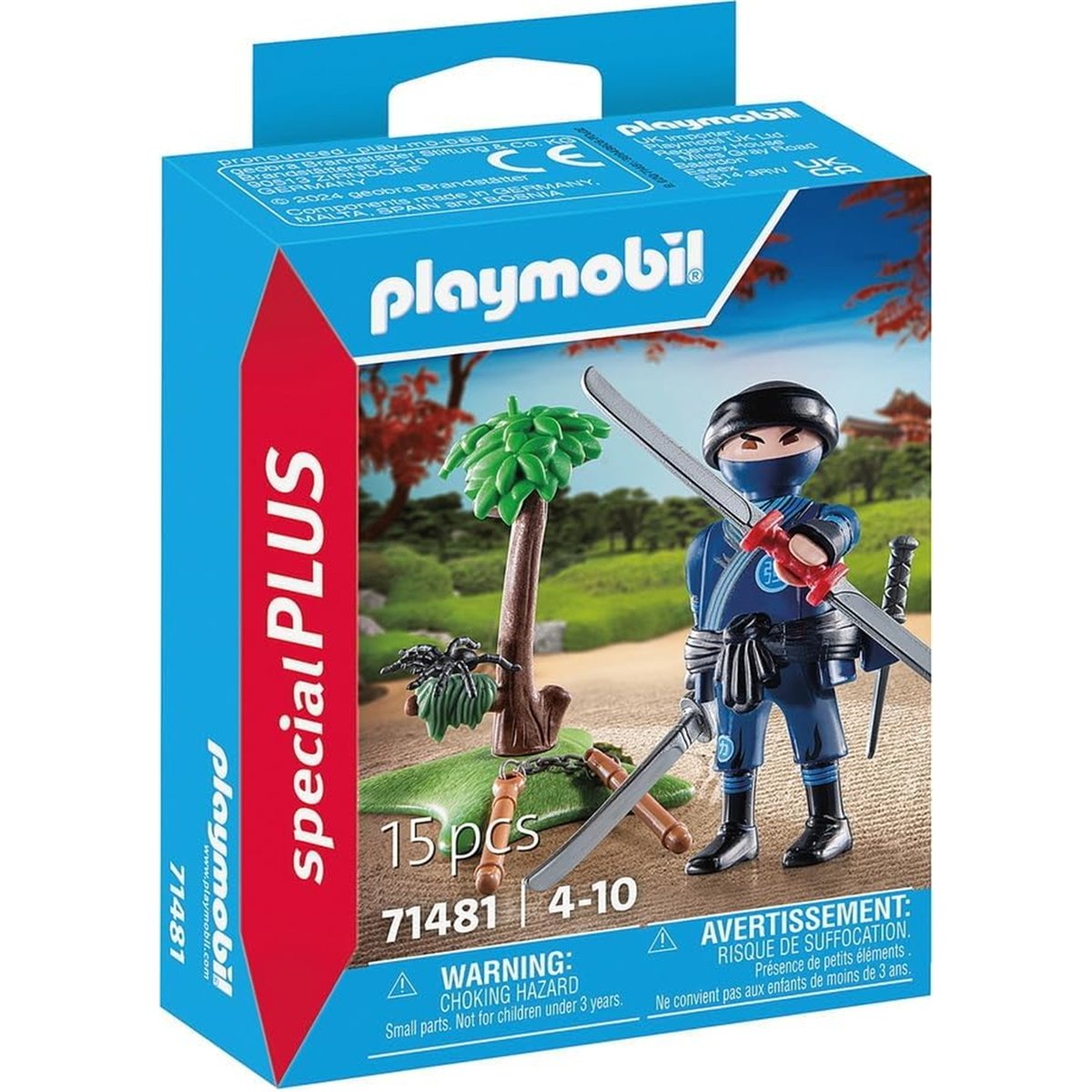 Ninja avec équipement multicolore, PLAYMOBIL