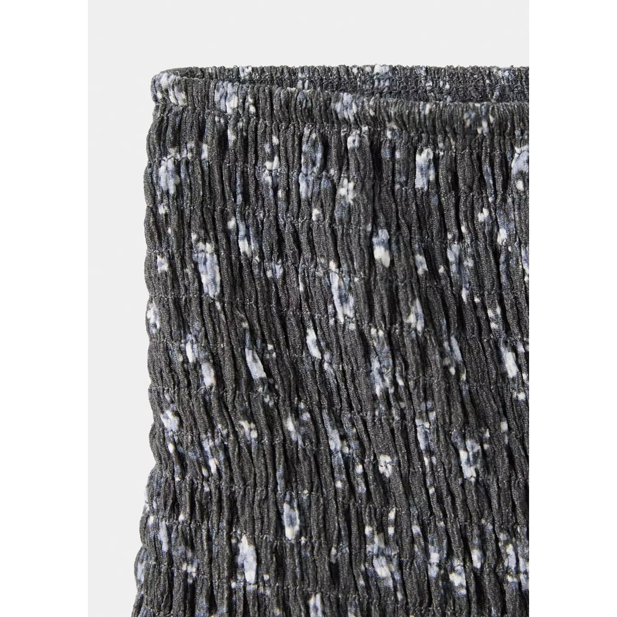 Jupe florale froncée gris anthracite, MANGO KIDS