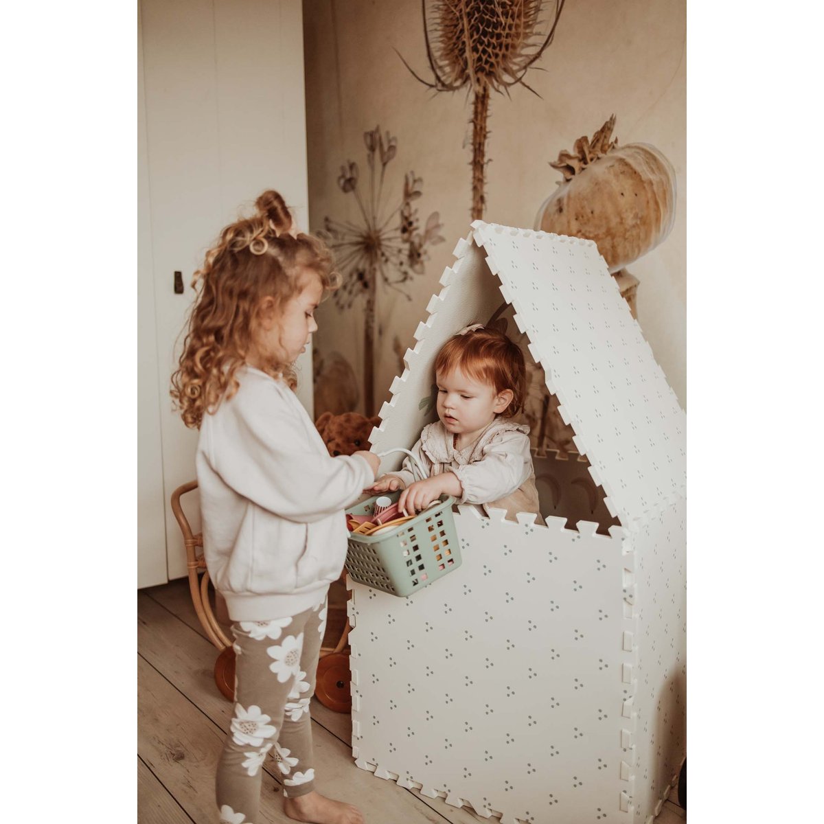 play&go - tapis puzzel, boîte de rangement & mini maison - numbers multicolor, PLAY ET GO