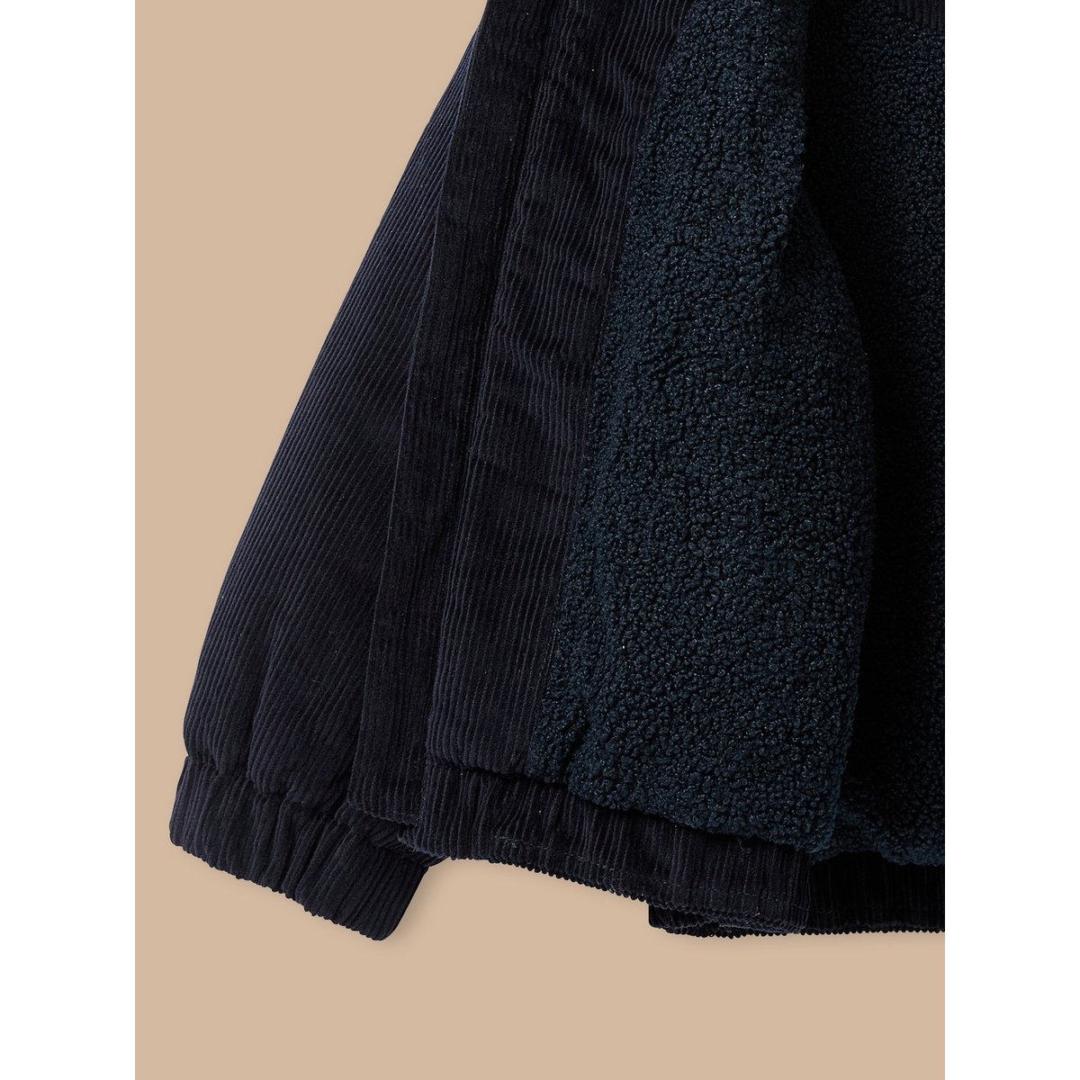 Blouson velours marine, CYRILLUS