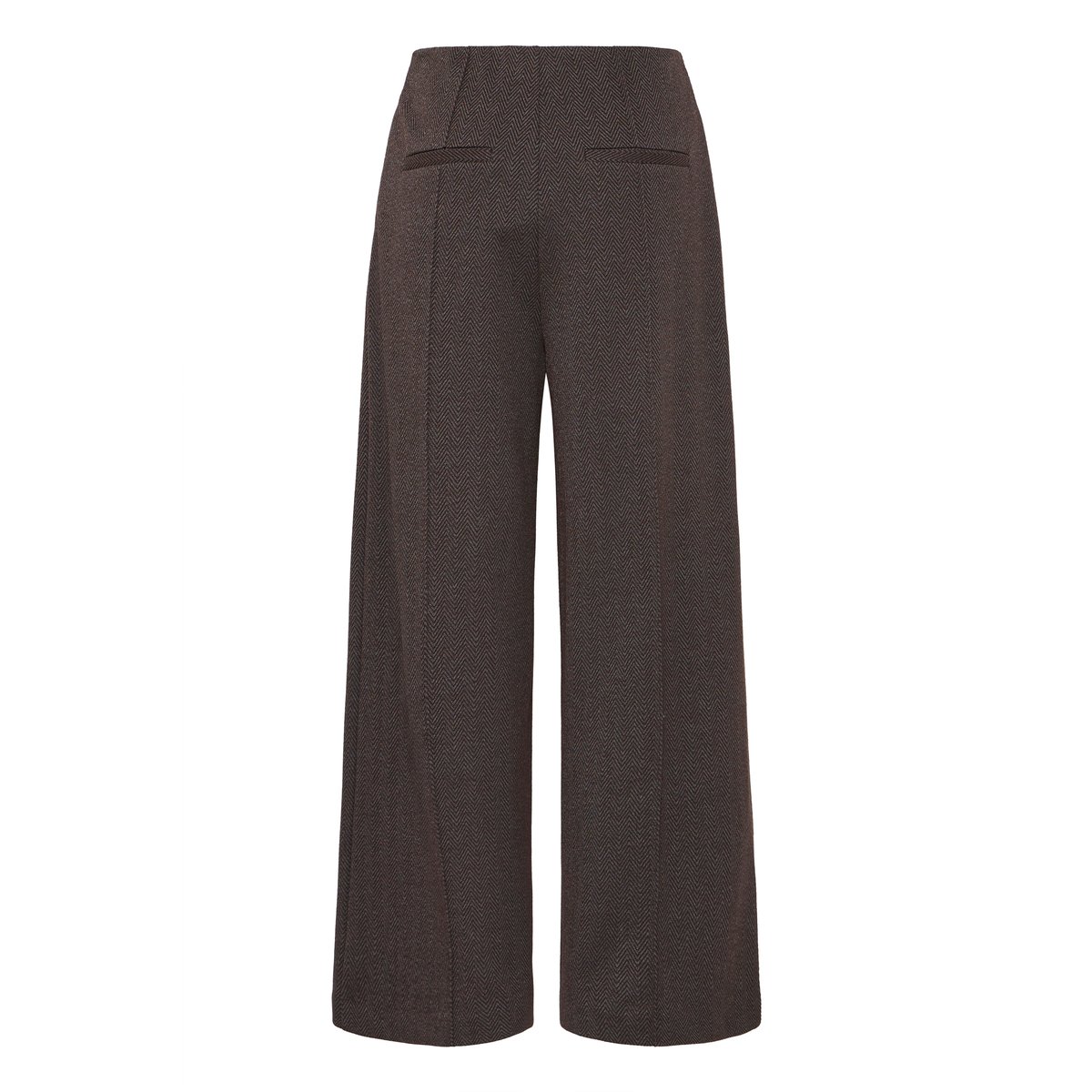 Pantalon décontracté black brown herringbone, ICHI